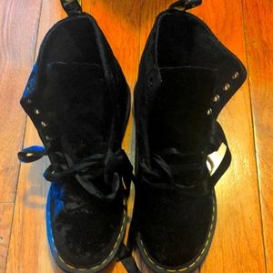 Velvet Doc Martens